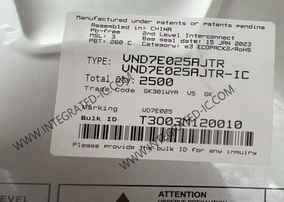 شريحة الدائرة المتكاملة VND7E025AJTR، مشغل قناة مزدوجة عالي الجانب، IC PowerSSO16