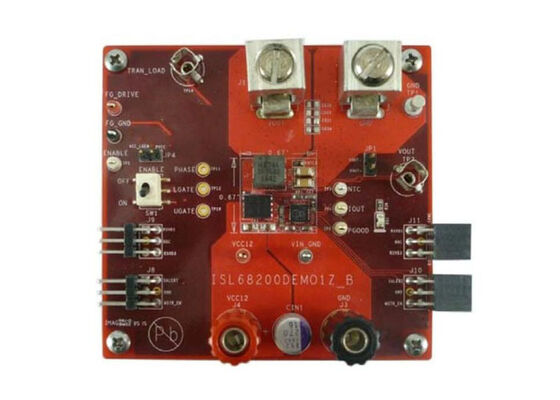 ISL68200DEMO1Z الحلول المضمنة لوحة إثبات جهاز التحكم الرقمي الهجين ISL68200 لوحة 6 طبقات