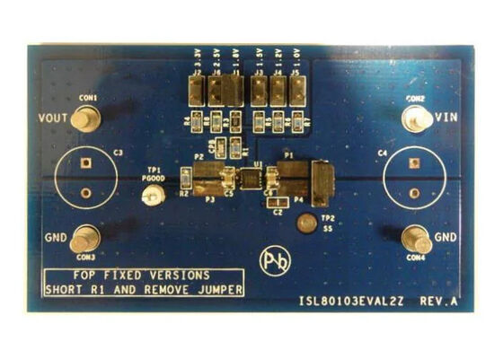 لوحة تقييم منظم الجهد الخطي أحادي القناة ISL80103EVAL2Z من حلول Embedded Solutions