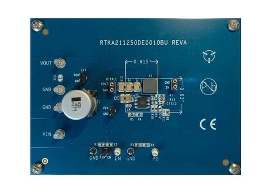 لوحة تقييم منظم خفض الجهد المتزامن من 4.5 فولت إلى 30 فولت من Embedded Solutions RTKA211250DE0010BU
