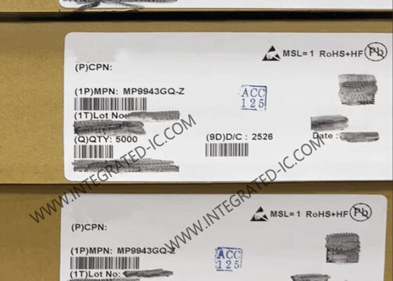 شريحة الدائرة المتكاملة MP9943GQ-Z محول تنحى متزامن عالي الكفاءة 3 أمبير 36 فولت مع مؤشر الطاقة الجيد