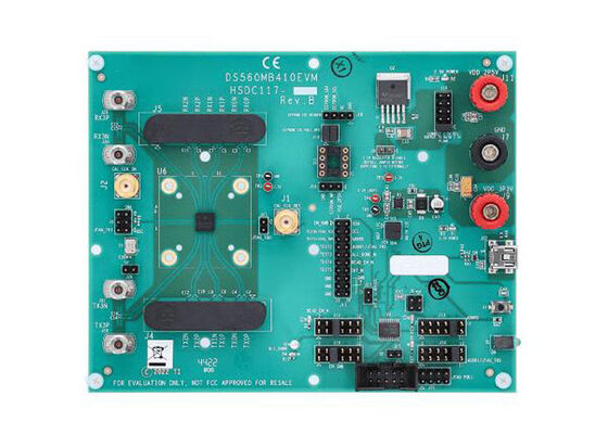 حلول DS560MB410EVM المضمنة وحدة تقييم مُكرر خطي رباعي القنوات DS560MB410