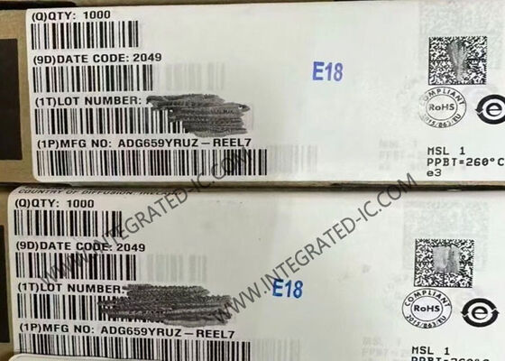 ADG659YRUZ شريحة IC متعددة التشابك CMOS ذات 4 قنوات منخفضة الجهد مع 75 أوم على المقاومة