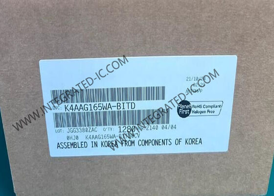 K4AAG165WA-BITD ذاكرة IC رقاقة DDR4 DRAM 16Gbit 2666Mbps ذاكرة الوصول العشوائي الديناميكية FBGA96