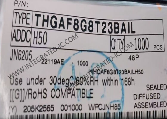 شريحة ذاكرة فلاش NAND UFS بسعة 32 جيجابت مع واجهة UFS 2.1 في حزمة 153-WFBGA