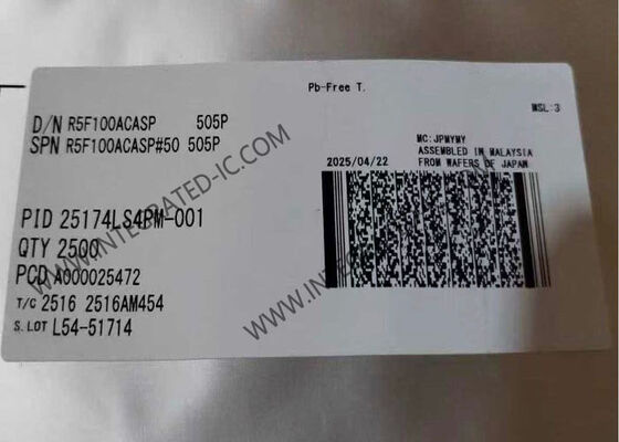 R5F100ACASP متحكم دقيق 32 ميجاهرتز 16 بت MCU RL78 Core حزمة LSSOP30