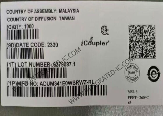 ADUM341E0WBRWZ شريحة عزل رقمية للسيارات ذات 4 قنوات مع عزل 5700Vrms