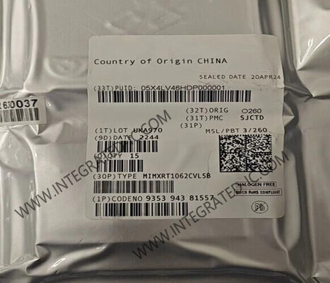 MIMXRT1062CVL5B 32 بت واحد النواة 528MHz وحدة التحكم الدقيقة MCU في 196-LFBGA حزمة