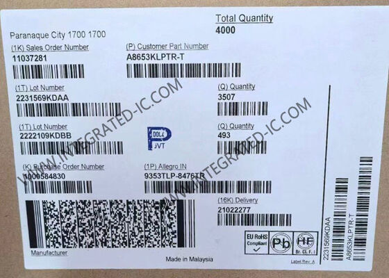 شريحة الدائرة المتكاملة A8653KLPTR-T منظم جهد تنظيمي متزامن مع نطاق إدخال 4 فولت إلى 36 فولت وتنظيم حمل عن بعد لمنافذ طاقة USB للسيارات