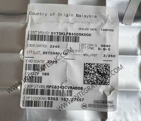 MPC8343CVRADDB microcontroller MCU 1 Core 32-Bit 266MHz Microprocessor IC في حزمة 620-HBGA