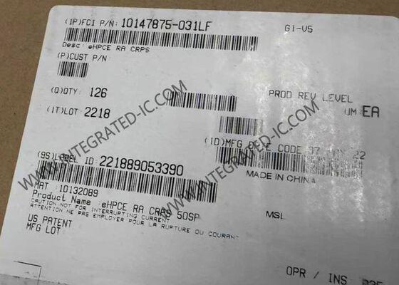 10147875-031LF موصل حافة البطاقة eHPCE المحسن عالي الطاقة مع تصنيف جهد 12 فولت وطلاء ذهبي