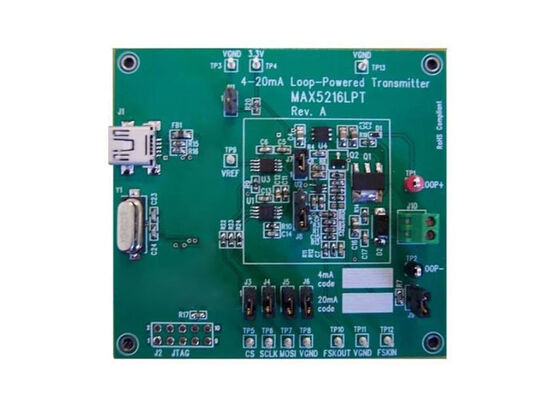 MAX5216LPTEVKIT الحلول المدمجة MAX5216 لوحة تقييم محول DAC 16-Bit Rail-to-Rail