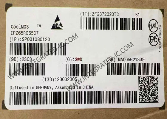 شريحة الدائرة المتكاملة لموسفت الطاقة من النوع N IPZ65R065C7 650V