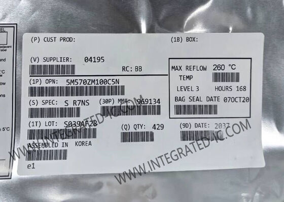 مصفوفة البوابات المنطقية القابلة للبرمجة ميدانيًا 5M570ZM100C5N مع أداء MAX V بسرعة 9 نانوثانية، و 570 عنصر منطقي في حزمة TFBGA100