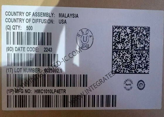 HMC1010LP4ETR رقاقة الدوائر المتكاملة 3.9GHz RMS كاشف الطاقة مع 60dB النطاق الديناميكي و 50mA التيار التيار