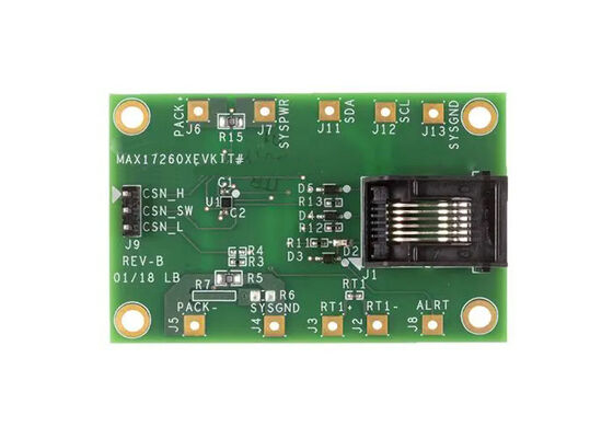 MAX17260GEVKIT الحلول المدمجة 2.3 فولت إلى 4.9 فولت مجلس تقييم إدارة طاقة مقياس الوقود