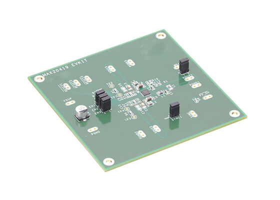 MAX20419EVKIT الحلول المدمجة لتحويلات التيار المباشر إلى التيار المباشر عالية الكفاءة منخفضة الجهد مجلس التقييم