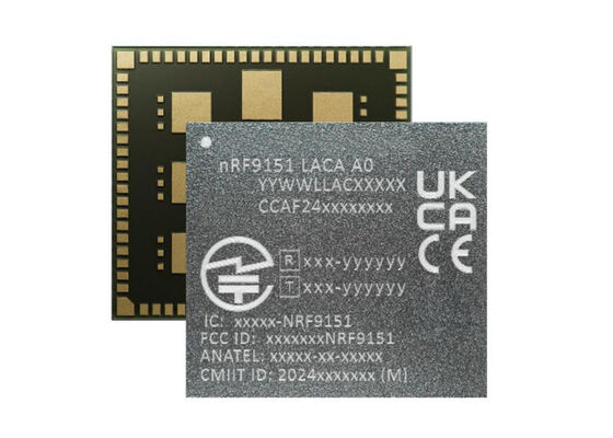 NRF9151-LACA-R7 وحدة الاتصالات اللاسلكية منخفضة الطاقة مع مودم LTE-M / NB-IoT / NTN و Arm Cortex-M33 للإنترنت الخلوي