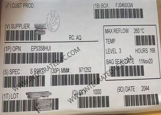 EP5358HUI حلقة متكاملة شريحة PowerSoC مع 600mA التيار الخارجي 5 ميغاهرتز التردد التبديلي والمحفز المتكامل