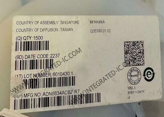 ADN8834ACBZ رقاقة الدائرة المتكاملة 1.5A تحكم التيار الخارجي TEC للتحكم في البرودة الحرارية مع 2.7V ~ 5.5V التيار التيار