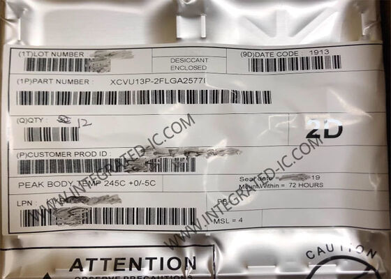 شريحة XCVU13P-2FLGA2577I Virtex UltraScale + FPGA مع 3780000 عنصر منطق 32.75 Gb / s معدل بيانات و 576 I / O