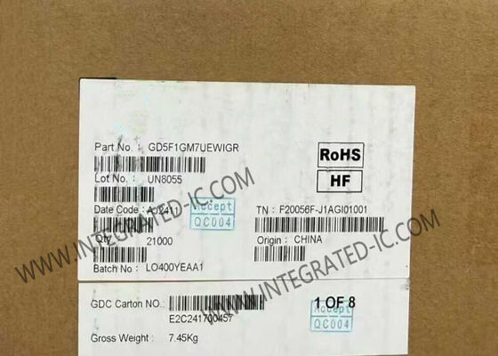 GD5F1GM7UEWIGR 1 جيجابت SPI NAND ذاكرة فلاش IC شريحة مع واجهة SPI في حزمة WSON-8