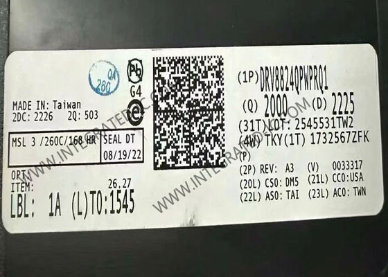 شريحة الدائرة المتكاملة DRV8824QPWPRQ1 47 فولت 1.6 أمبير مشغل محرك خطوي ثنائي القطب للسيارات