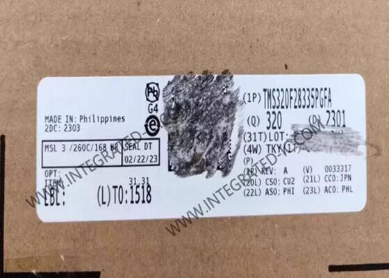 متحكم دقيق TMS320F28335PGFA MCU C2000™ متحكم دقيق 32 بت بسرعة 150 ميجاهرتز، وذاكرة فلاش 512 كيلوبايت، و 88 مدخل/مخرج للتحكم في الوقت الفعلي