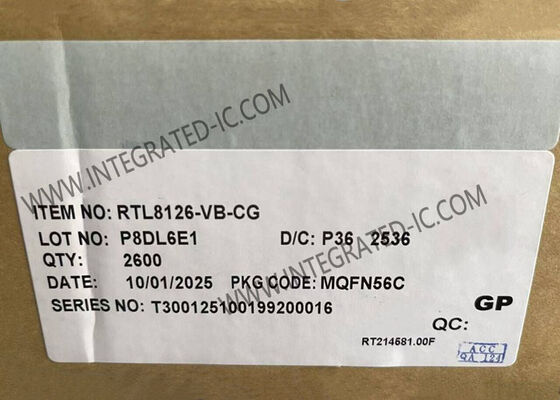 RTL8126-VB-CG Ethernet IC جهاز تحكم Ethernet عالي السرعة 5GbE مع حزمة QFN-56