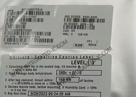 RFCM3327 رقاقة الدوائر المتكاملة 45MHz إلى 1218MHz GaAs / GaN Power Doubler Amplifier Module