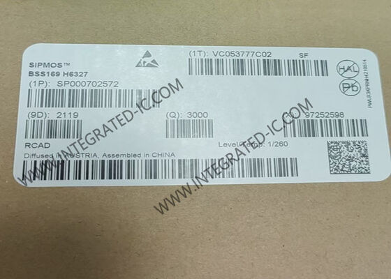 شريحة دائرة متكاملة BSS169 100 فولت 170 مللي أمبير N-Channel Depletion Mode MOSFET Transistors PG-SOT23-3