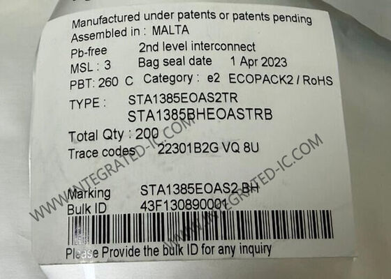 STA1385EOAS2TR متحكم دقيق MCU تيليماكو 3P معالج دقيق للاتصالات السلكية واللاسلكية والاتصال في السيارات