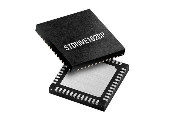 شريحة الدائرة المتكاملة STDRIVE102BP، مشغل بوابة ثلاثي نصف جسر، VFQFPN48، مشغلات المحركات
