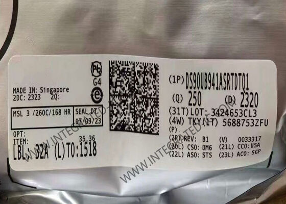 DS90UB941ASRTDTQ1 شريحة الدائرة المتكاملة 2K DSI إلى جهاز تسلسل FPD-Link III