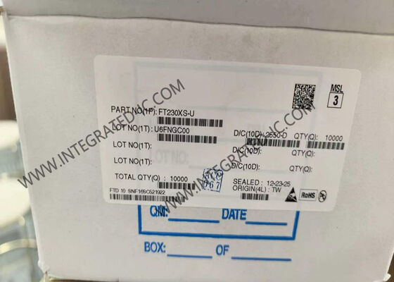 شريحة الدائرة المتكاملة FT230XS-U 12Mb / s USB كامل السرعة إلى 3MBaud واجهة UART مع استهلاك طاقة منخفض 8mA