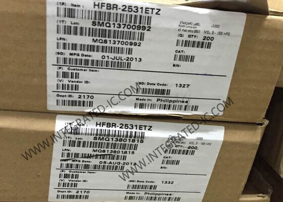HFBR-2531ETZ جهاز استقبال الألياف الضوئية 5MBd معدل البيانات 660nm الطول الموجي