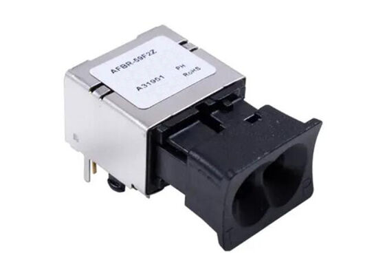 AFBR-59F2Z ناقل إرسال POF مضغوط طول موجة 650nm معدل بيانات 250MBd للتطبيقات الصناعية