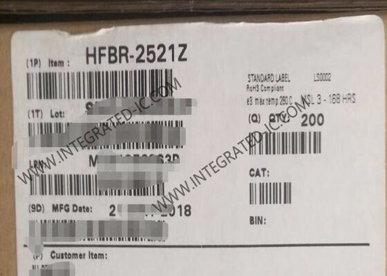 HFBR-2521Z 5MBd معدل بيانات 660nm طول موجة جهاز استقبال الألياف الضوئية للتطبيقات الصناعية