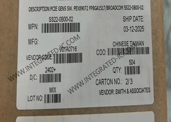 SS22-0B00-02 شريحة الدوائر المتكاملة PCI Express Switch مع دعم PCIe 5.0 ذو 72 مسارًا