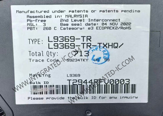 L9369-TR رقاقة الدوائر المتكاملة IC للسيارات لفرامل وقوف السيارات الكهربائية مع الامتثال لـ ISO26262 في حزمة LQFP-64