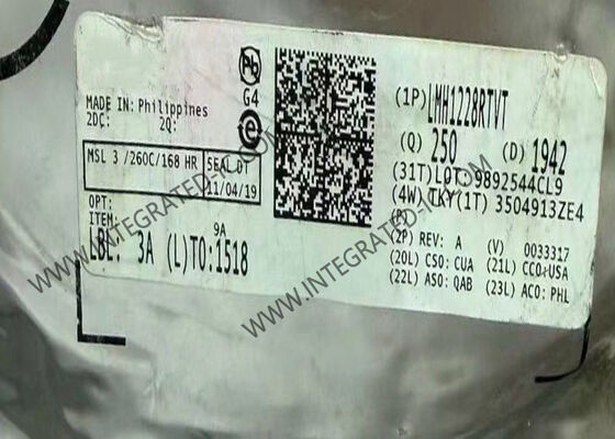 LMH1228RTVT 12G UHD-SDI شريحة IC مزدوجة السائق مع Reclocker متكاملة للفيديو المهنية