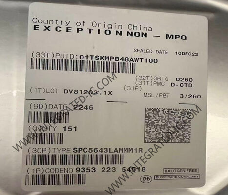 SPC5643LAMMM1R متحكم Qorivva ثنائي النواة 32 بت 120 ميجاهرتز مع ذاكرة فلاش 1 ميجابايت