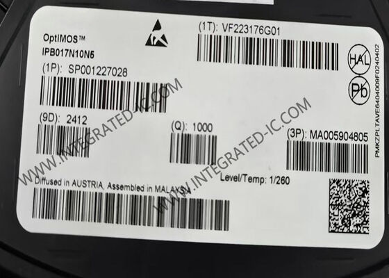 IPB017N10N5 ترانزستور MOSFET المعزز 100V 180A رقاقة الدائرة المتكاملة