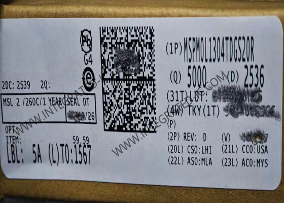 MSPM0L1304TDGS20R 32 بت MCU مع ARM Cortex-M0+ Core 32MHz ميكروكونترولر إشارة مختلطة منخفضة الطاقة