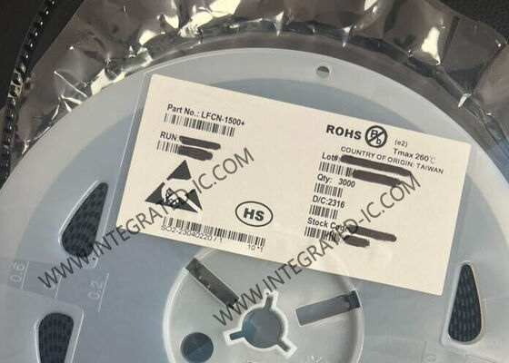 LFCN-1500 رقاقة الدوائر المتكاملة LTCC مرشح تمرير منخفض مع تردد من 0 هرتز إلى 1.5 جيجا هرتز ومقاومة 50 أوم