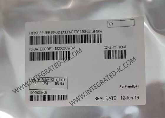 EFM32TG840F32-QFN64 وحدة التحكم الدقيقة MCU 32 بت ARM قشرة-M3 مع طاقة منخفضة للغاية وسرعة 32 ميغا هرتز