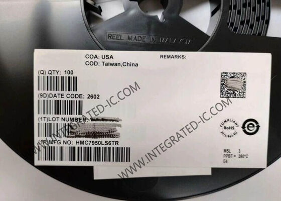 وحدة اتصالات لاسلكية HMC7950LS6TR مع مضخمات ترددات راديوية منخفضة الضوضاء بقناة واحدة 2.0 ديسيبل