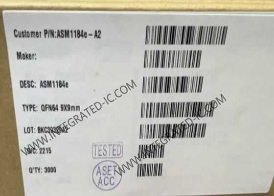 ASM1184E رقاقة الدوائر المتكاملة رقاقة جسر PCIe مع حزمة PCIe x1 Gen2 QFN-64 وواجهة I2C