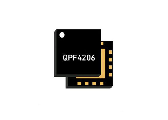 QPF4206TR13 WIFI 6 Chip RF Front End Module مع تردد 2.4GHz 33 ديسيبل مكاسب و 2.1 ديسيبل رقم الضوضاء