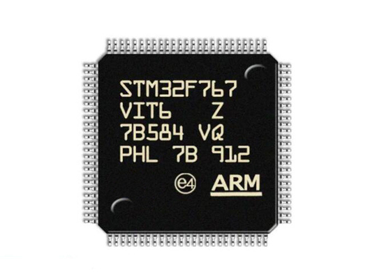عالية الأداء STM32F767VIT6 2 ميجابايت متحكم دقيق IC LQFP100 أحادية النواة